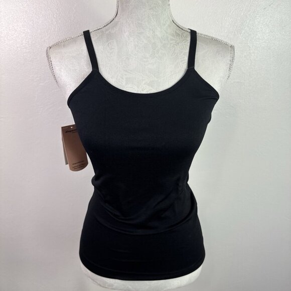 Shapermint Essentials Scoop Neck Cami Women's XL Black NWT 0048 - Picture 11 of 13